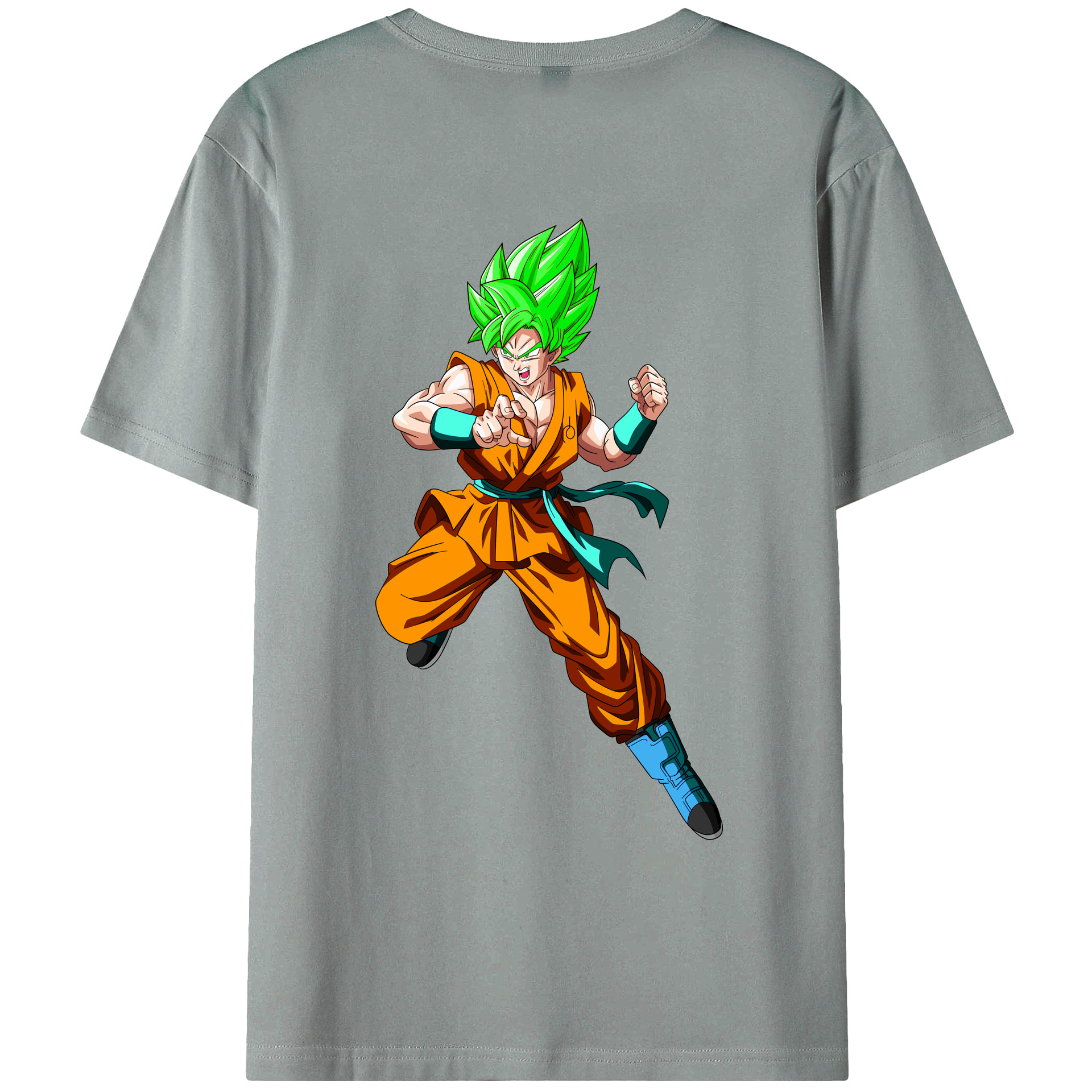 （画像用） ドラゴンボール 孫 悟飯（そんごはん）DRAGON BALL Son Gohan 綿100％ メンズ半袖Tシャツ（バックプリント） 通気性